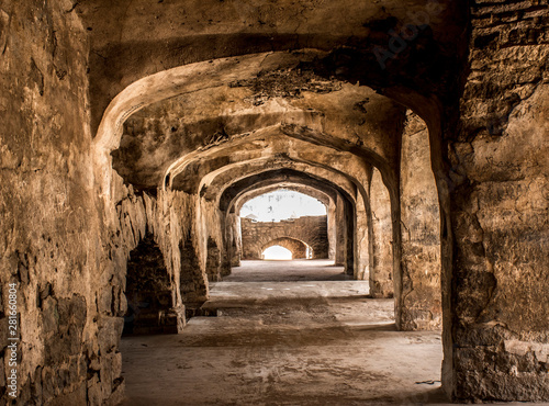 Canvas-taulu The Amazing landscape of the historic Golconda, Hyderabad, India
