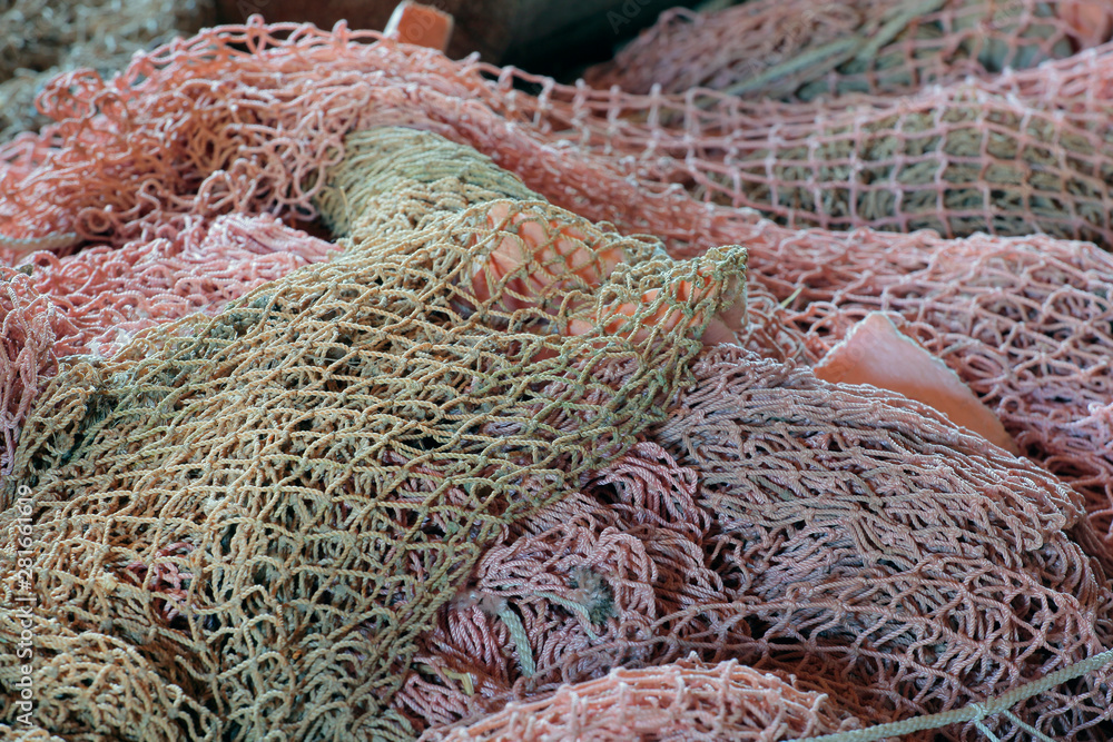 handmade sea fishing net background handmade sea fishing net background