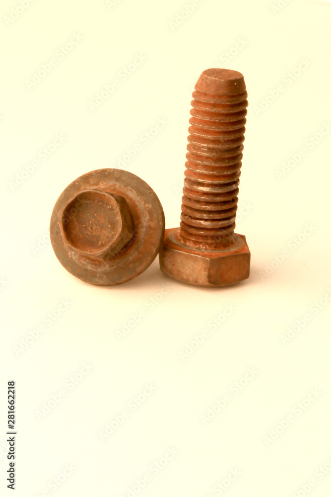 screw and washer rusted screw and washer rusted