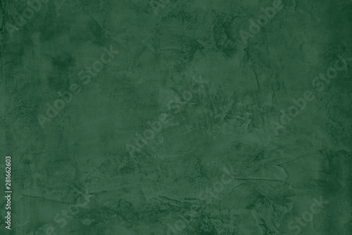 Dark green Concrete textured background to your concept or product. Winter 2020 color trend. photo
