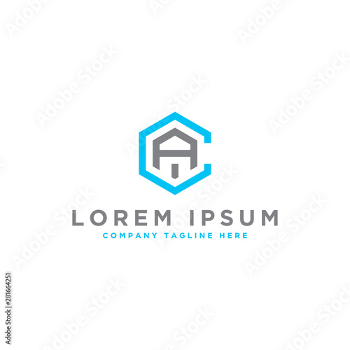 logo design inspiration for companies from the initial letters of the CA logo icon. -Vector