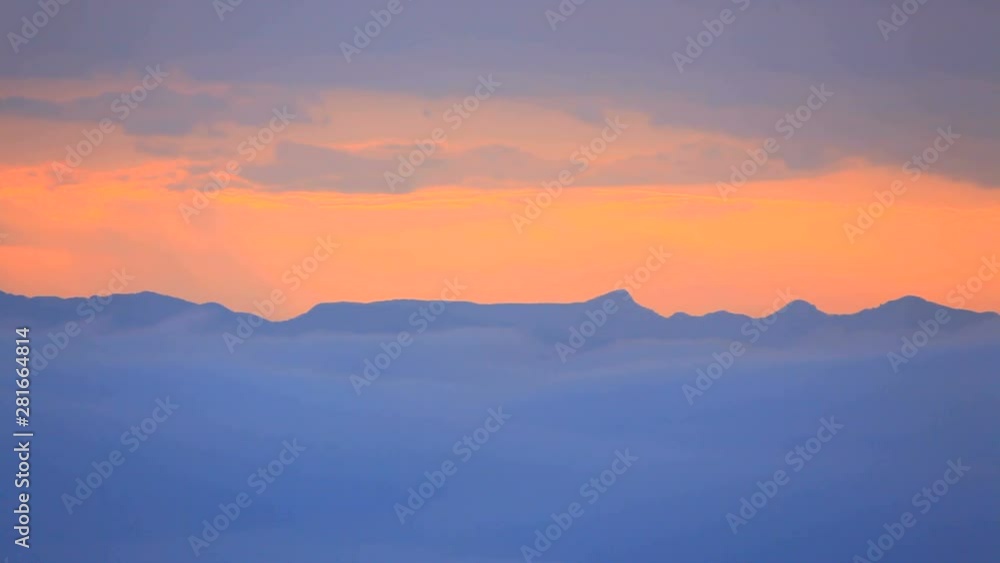 Mount Arafuneyama at sunrise, Ueda, Nagano Prefecture, Japan Mount Arafuneyama at sunrise, Ueda, Nagano Prefecture, Japan