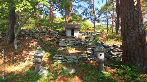 Rocks,  stones Matsuo castle ruins,  Nagano Prefecture,  Ueda City photo