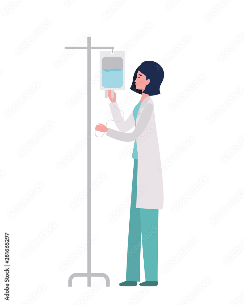 Isolated woman doctor design vector illustration Isolated woman doctor design vector illustration
