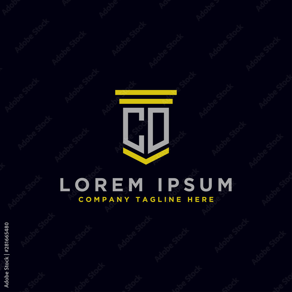 logo design inspiration for companies from the initial letter of the CD logo icon. -Vector logo design inspiration for companies from the initial letter of the CD logo icon. -Vector