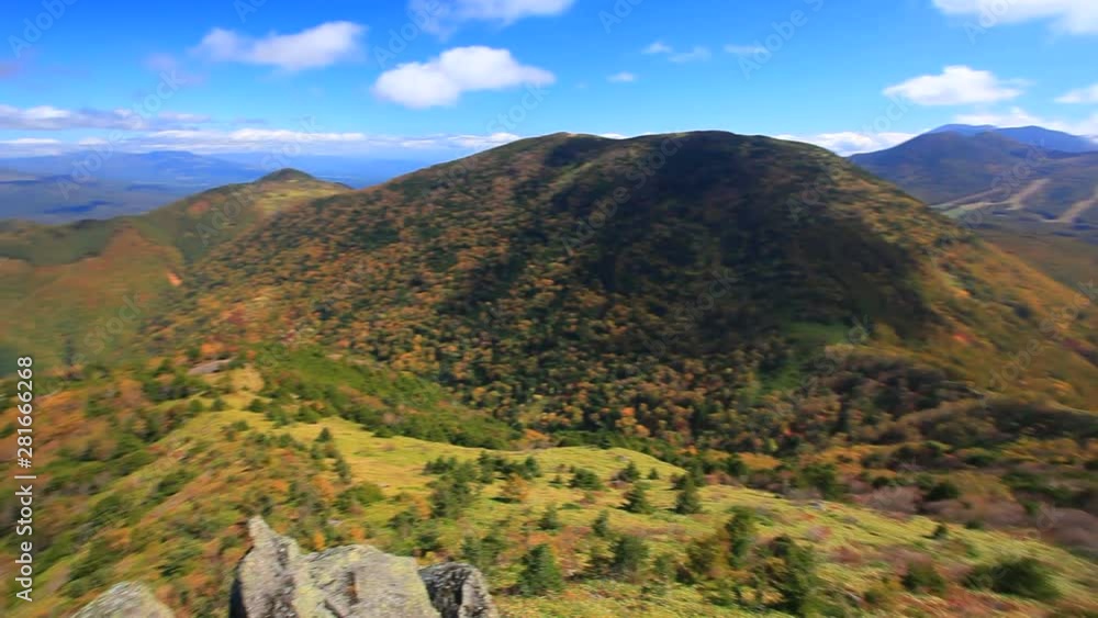 Panning over landscape with mountains, Ueda, Nagano Prefecture, Japan Panning over landscape with mountains, Ueda, Nagano Prefecture, Japan