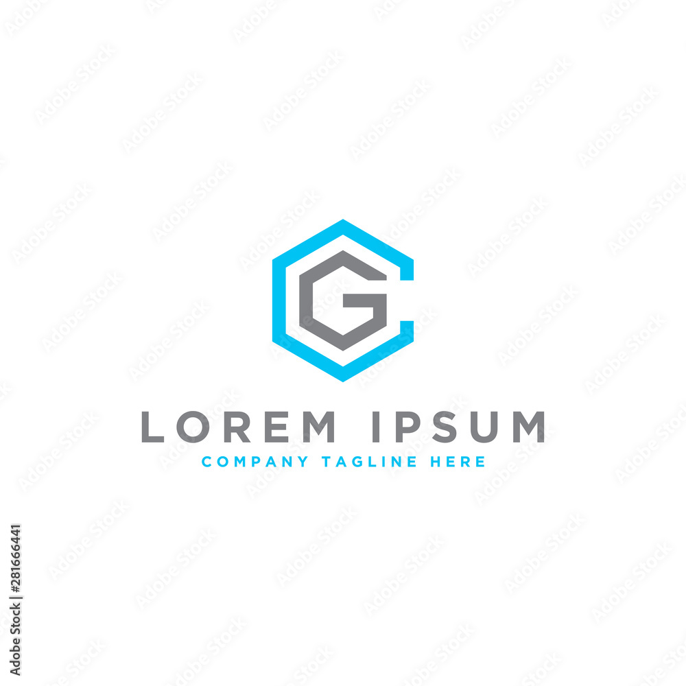 logo design inspiration for companies from the initial letters of the CG logo icon. -Vector logo design inspiration for companies from the initial letters of the CG logo icon. -Vector