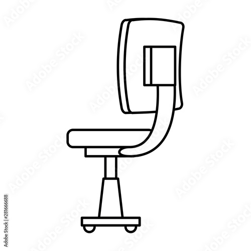 office chair equipment isolated icon