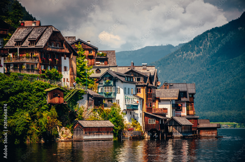 Hallstatt, Austria: houses and famous lake