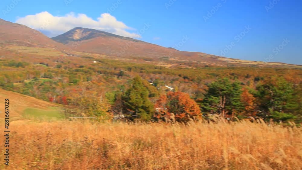View of mountains and forest, Ueda City, Nagano Prefecture View of mountains and forest, Ueda City, Nagano Prefecture