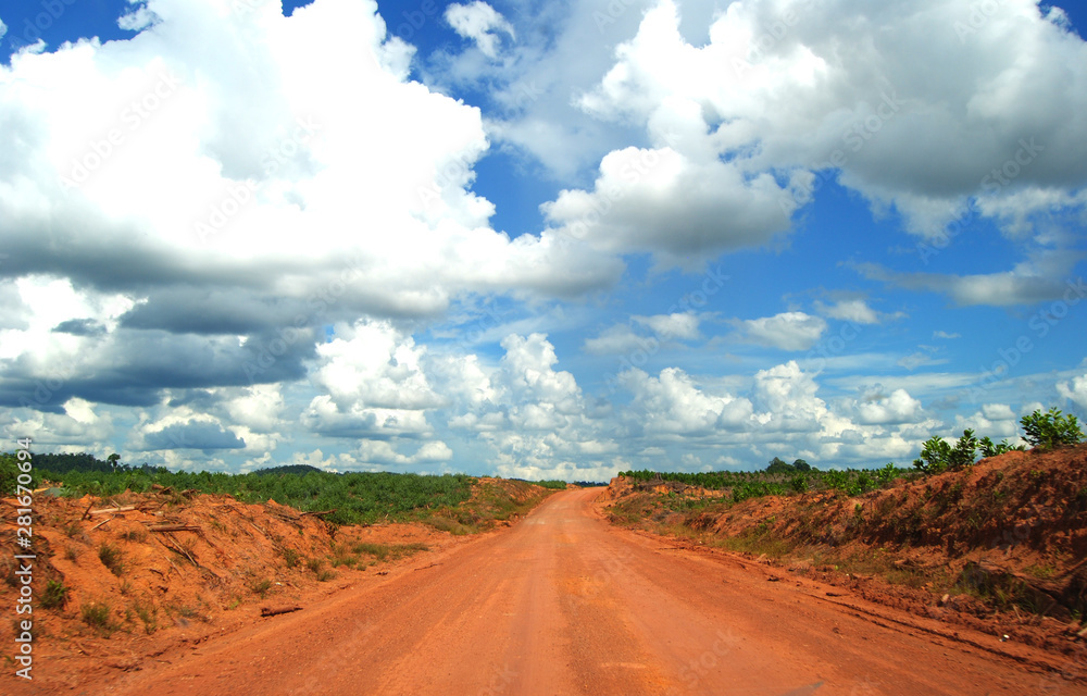 road in desert road in desert