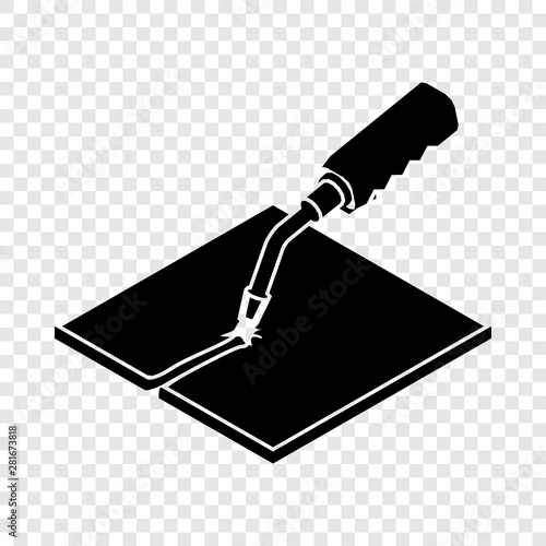 Welding torch icon. Simple illustration of welding torch vector icon for web