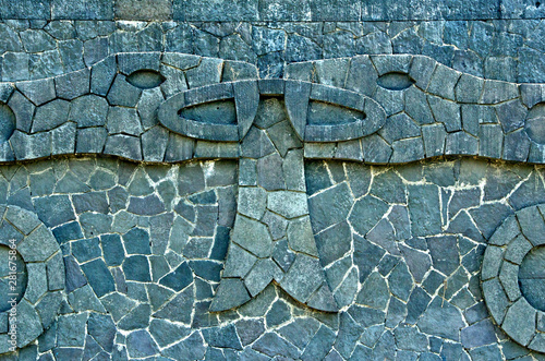 Stone Serpent Wall, Universidad Nacional Autónoma de México, Mexico City  photo