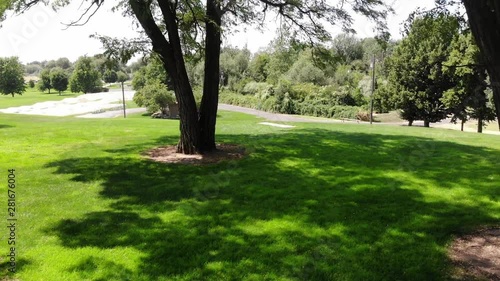 Wallpaper Mural Disc golf basket on a disc golf course Torontodigital.ca