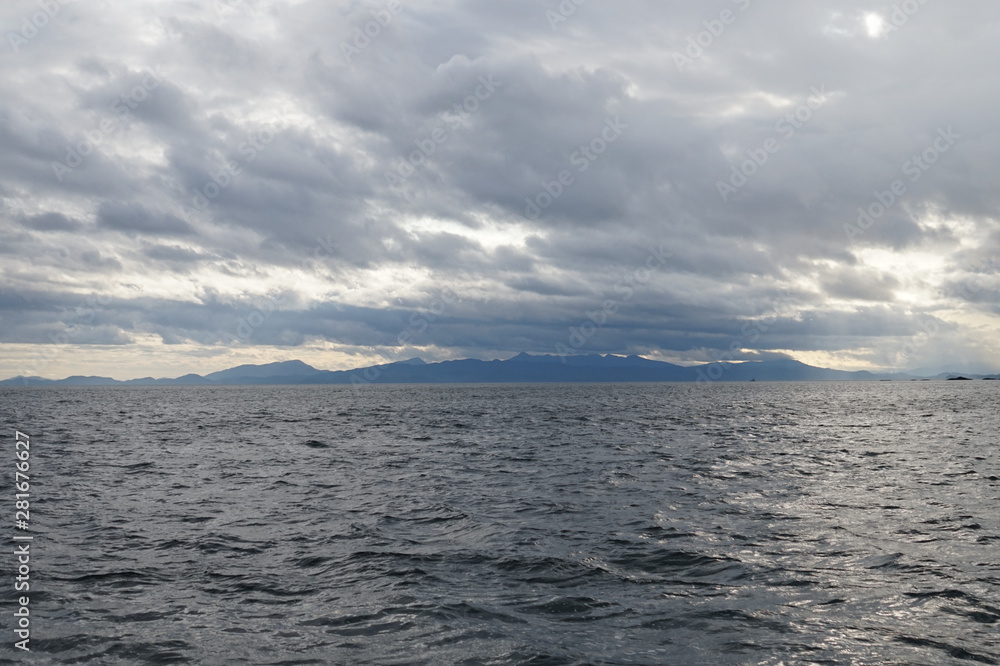 Alaskan Coastline as seen from the Ocean Alaskan Coastline as seen from the Ocean