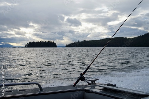 Alaskan Coastline as seen from a Sport Fishing Boat