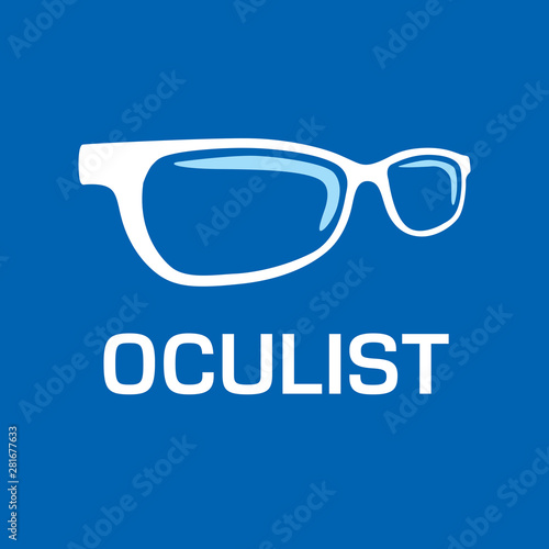 vector logo optometrist, optics and vision check