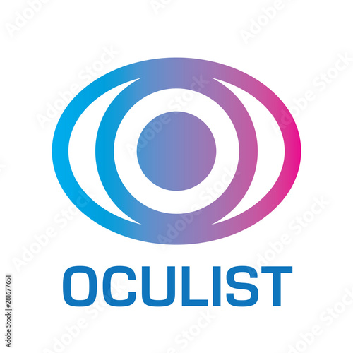 vector logo optometrist, optics and vision check