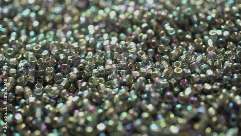 Rotation Macro Colored Beads Background Rotation Macro Colored Beads Background
