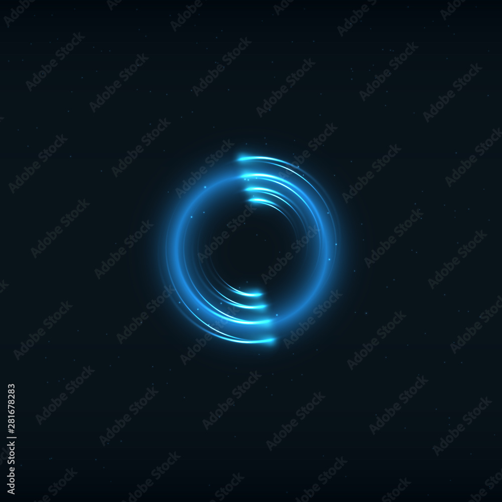 Glowing sci-fi interface HUD elements. Technology futuristic design, neon lights. Vector mystical background Glowing sci-fi interface HUD elements. Technology futuristic design, neon lights. Vector mystical background