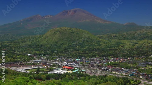 Real time shot of Karuizawa City and mountains surrounding it photo