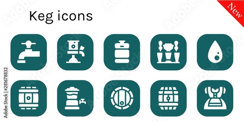 keg icon set