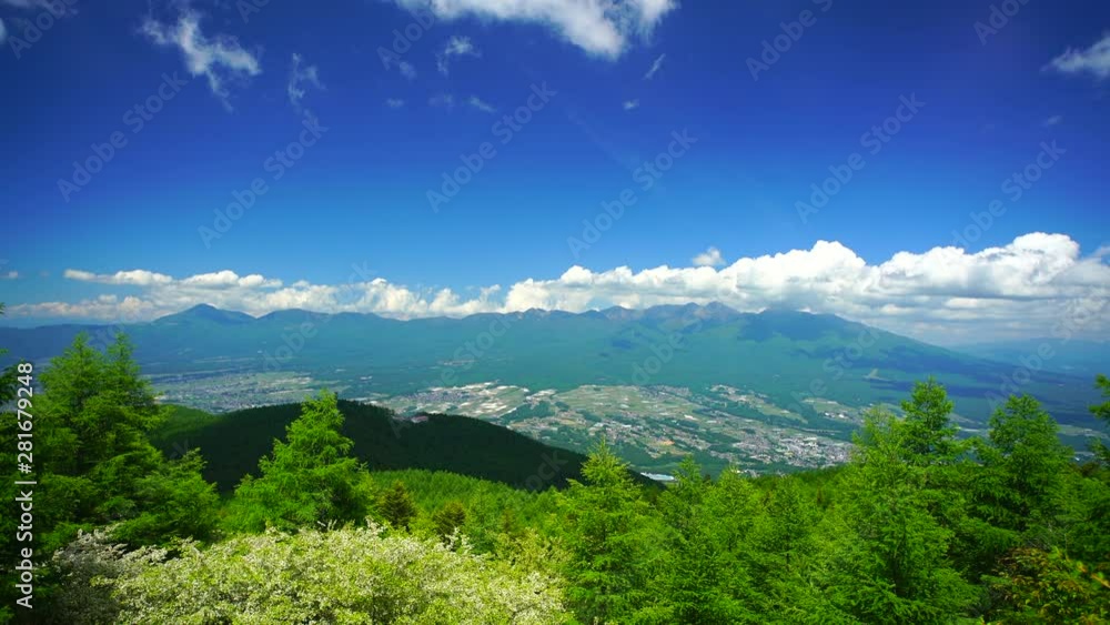 Tilt shot of valley seen from above Tilt shot of valley seen from above