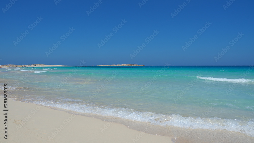 Marsa Matruh, Egypt. The amazing sea with tropical blue, turquoise and green colors. Relaxing context. Fabulous holidays. Mediterranean Sea. North Africa. Clean and pristine sea Marsa Matruh, Egypt. The amazing sea with tropical blue, turquoise and green colors. Relaxing context. Fabulous holidays. Mediterranean Sea. North Africa. Clean and pristine sea