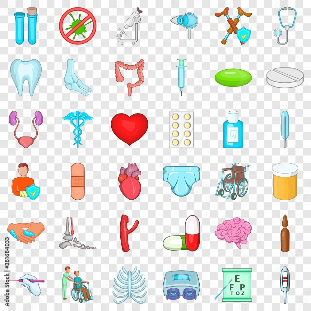 Molecule icons set. Cartoon style of 36 molecule vector icons for web for any design Molecule icons set. Cartoon style of 36 molecule vector icons for web for any design