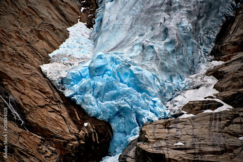 Картината върху платно briksdal glacier in north europe Nordfjord norway