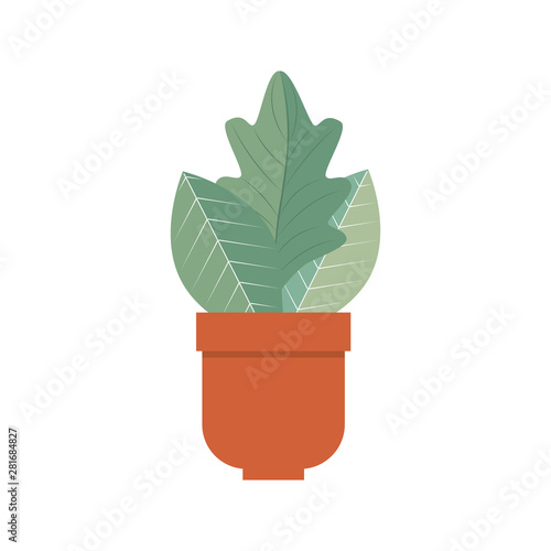 houseplant in pot natural icon