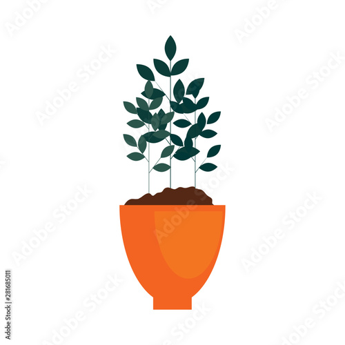 houseplant in pot natural icon