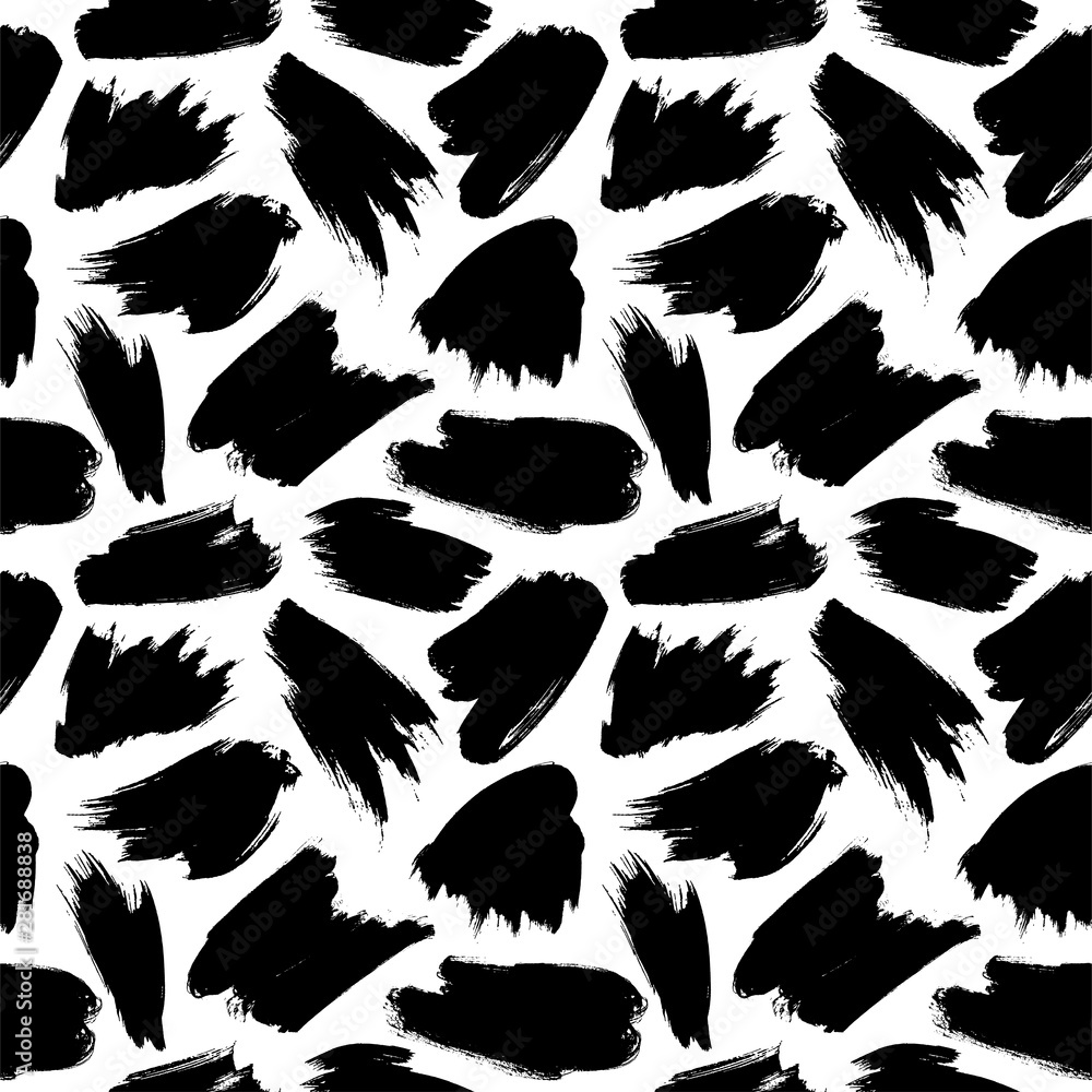 Vector seamless pattern with hand drawn brush strokes. Simple geometric texture. Vector seamless pattern with hand drawn brush strokes. Simple geometric texture.