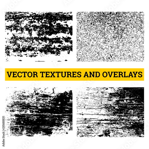 Abstract halftone vector illustration. Grunge textures and overlays for background and design.