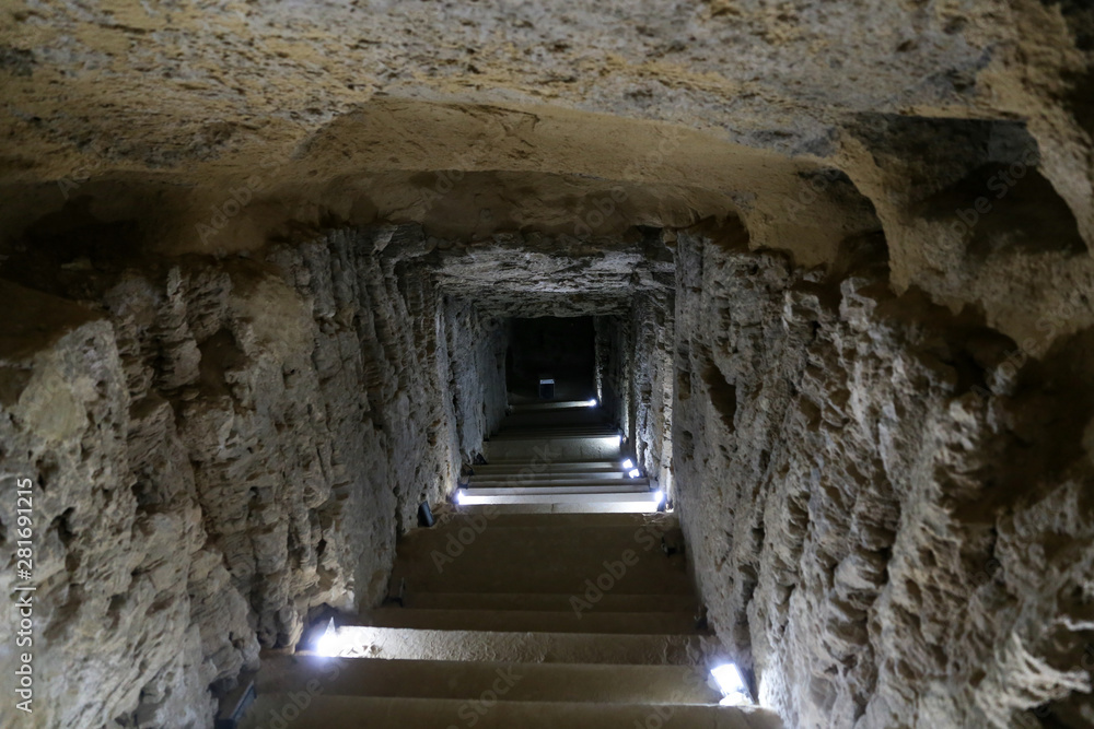 Tunnel in Serapeum of Alexandria, Egypt