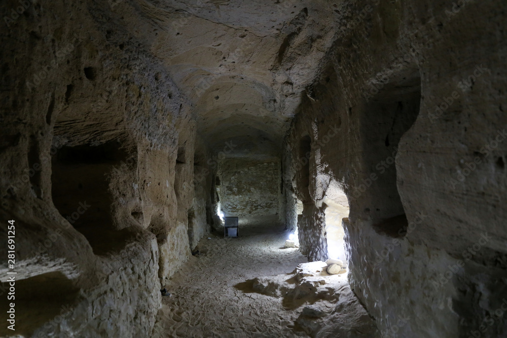 Tunnel in Serapeum of Alexandria, Egypt