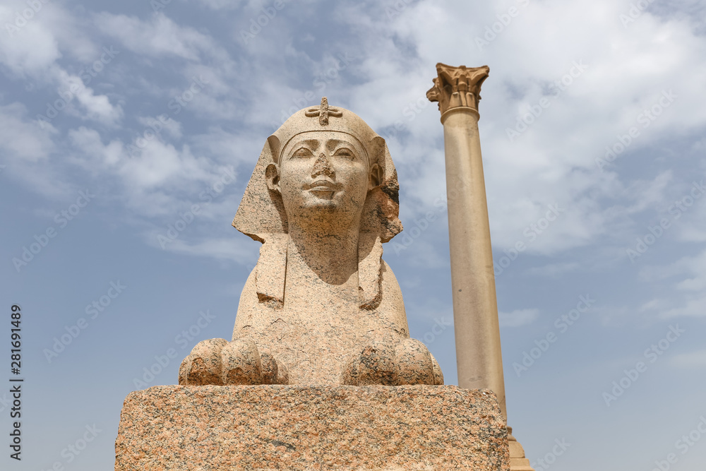 Pompey Pillar in Alexandria, Egypt