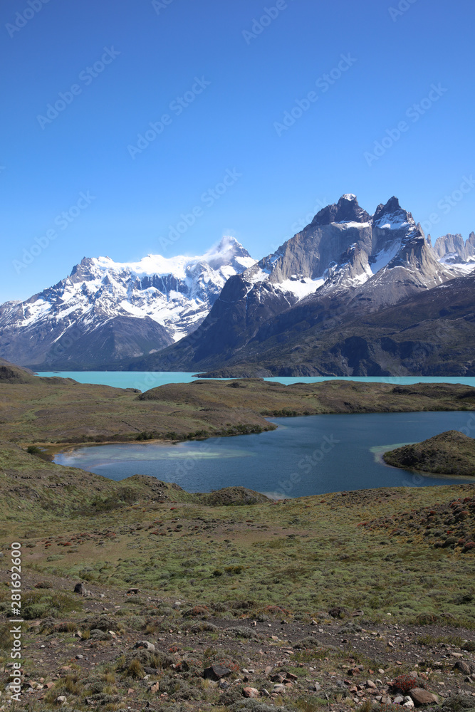 Lago Pehoe im Nationalpark Torres del Paine in Patagonien. Chile