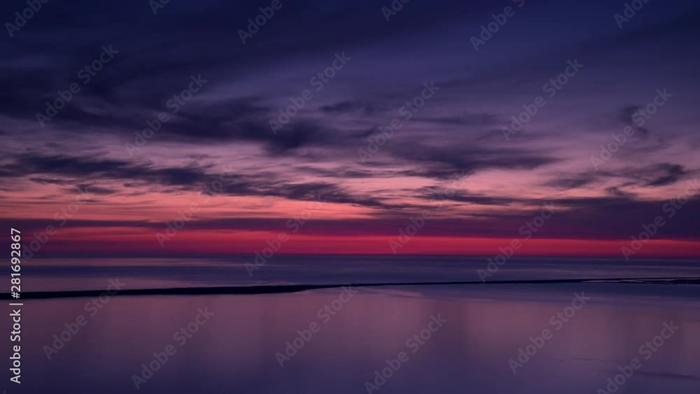 Sunrise over Lake Saroma, Tokoro, Hokkaido, Japan Sunrise over Lake Saroma, Tokoro, Hokkaido, Japan