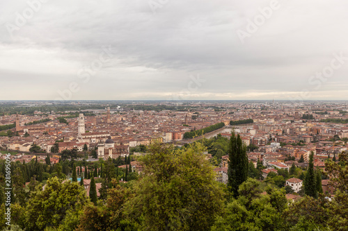 Panoramic view of the city of Verona in northern Italy.The city is the setting for Shakespeares Romeo & Juliet.