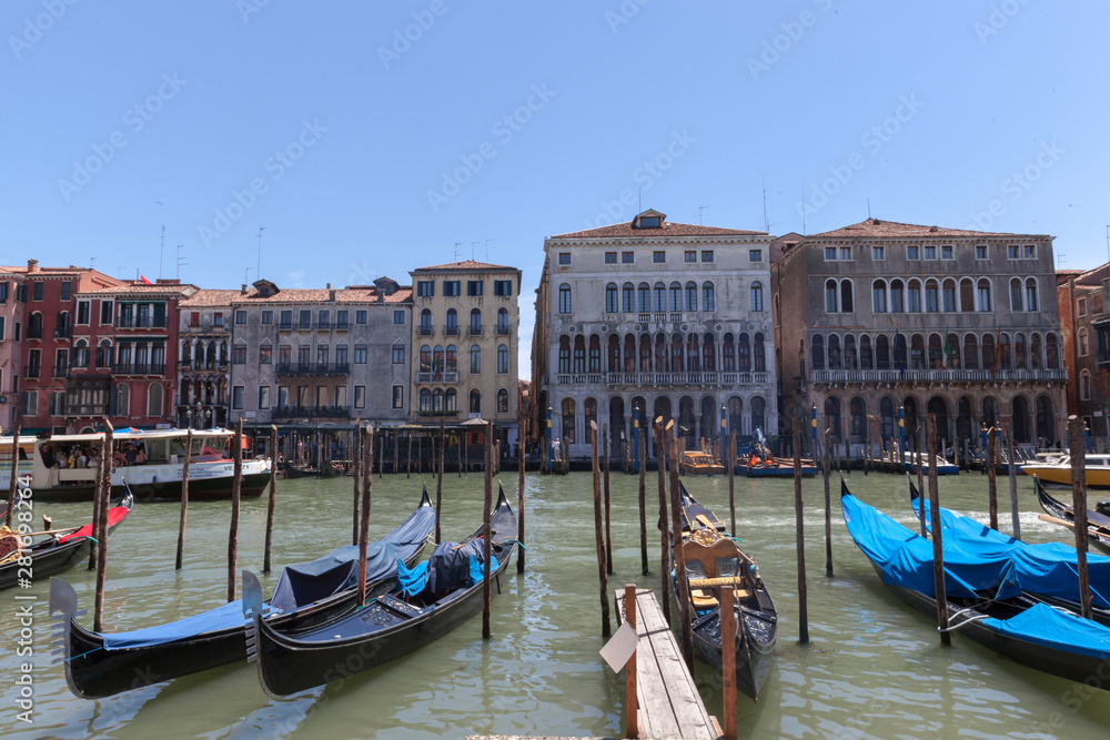 The grand Canal in Venice taken near the famous Rialto Bridge. The grand Canal in Venice taken near the famous Rialto Bridge.