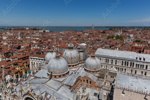 The view from the top of St Mark's Campanile bell tower