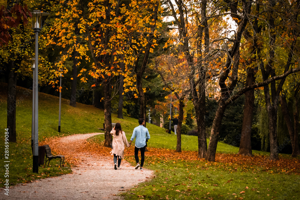 Fototapeta premium Autumn walk