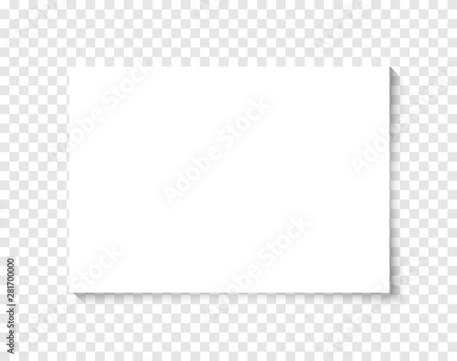 Premium Vector  Vector sheet paper a4 format with shadows white realistic  blank paper page with shadow mock up design leaflet or banner template