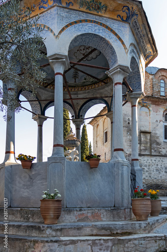 Timiou Prodromou Monastery near town of Serres, Greece photo