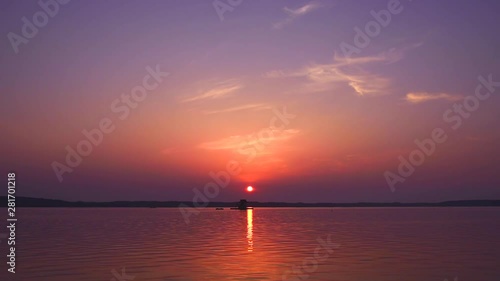 Lake Akkeshi at sunrise photo