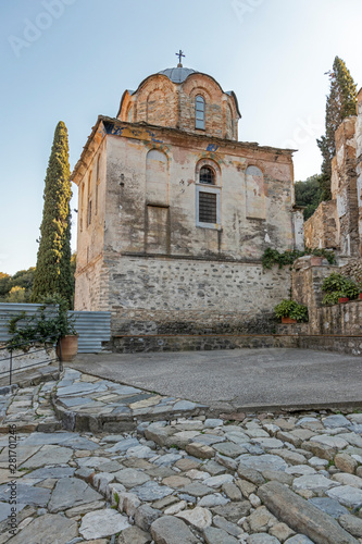 Timiou Prodromou Monastery near town of Serres, Greece photo