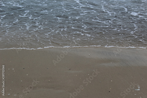 water on the beach