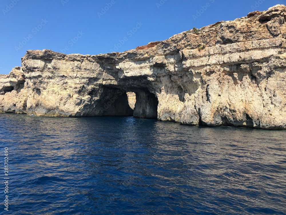 Island and cave