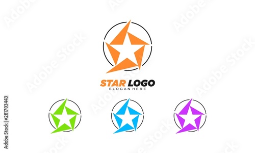 Free Download Abstract star set template logo - GFXLoad
